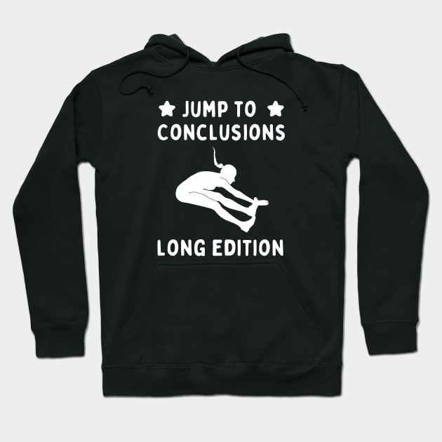 Long Jump Hoodie by footballomatic